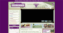Desktop Screenshot of lakeeriewinecountry.org